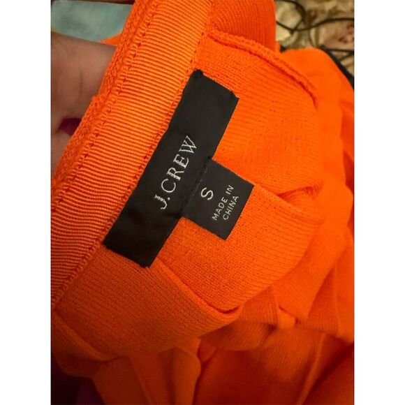 J. Crew Women's Pleated Midi Skirt Orange Size S - Picture 4 of 4
